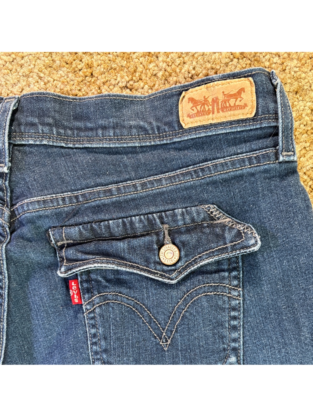Levi’s 515 Bootcut Jeans Women’s Medium Wash Stretch Denim Size 12
